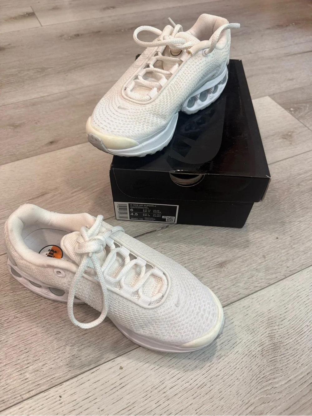 Nike Women's Mesh Running Sneakers in Cream/White